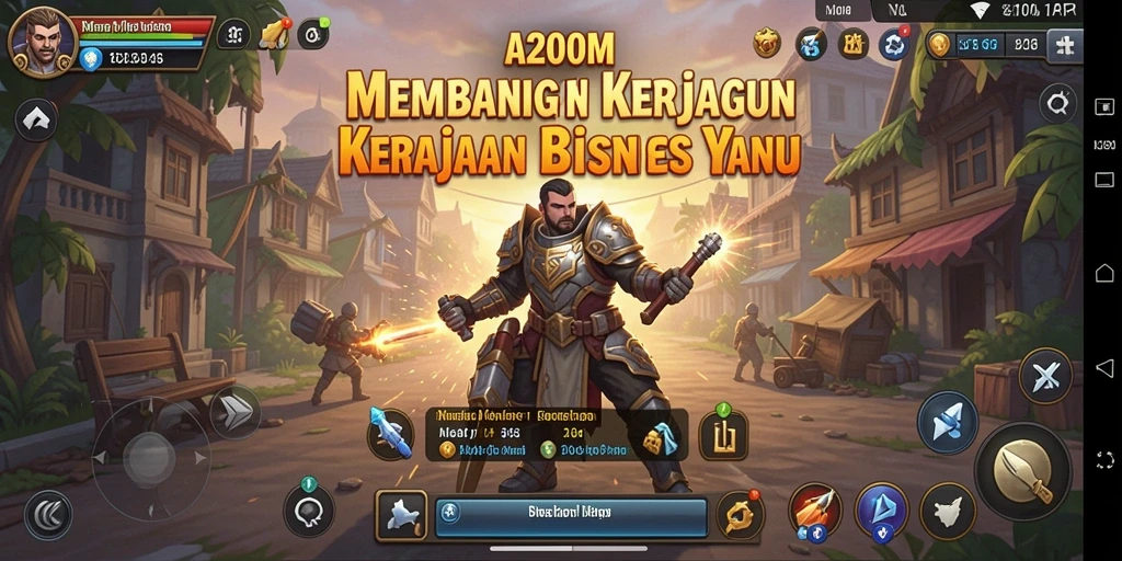 Tampilan gameplay A200M yang mendebarkan dan strategis.