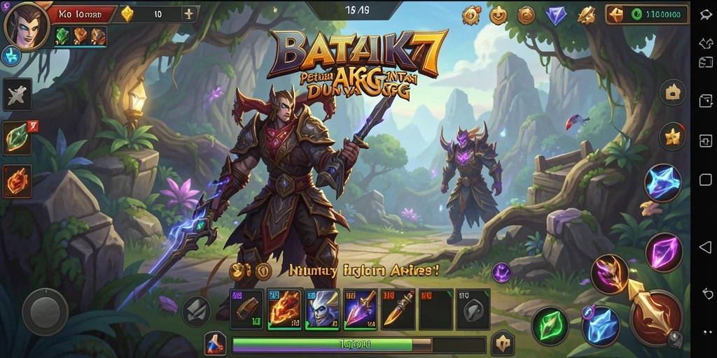 Tampilan gameplay BATIK77 yang memukau dalam aksi pertarungan ARPG.