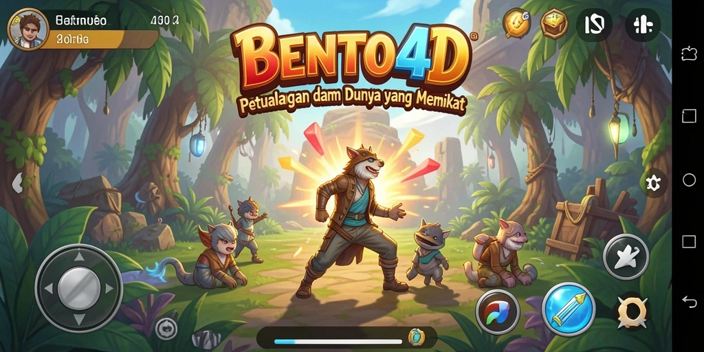 Screenshot BENTO4D menampilkan aksi seru dalam petualangan yang mendebarkan.