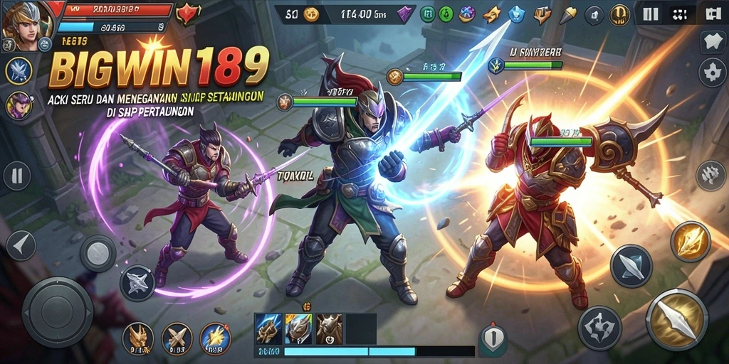 Tangkapan layar utama BIGWIN189 menampilkan aksi mendebarkan dalam pertarungan sengit.
