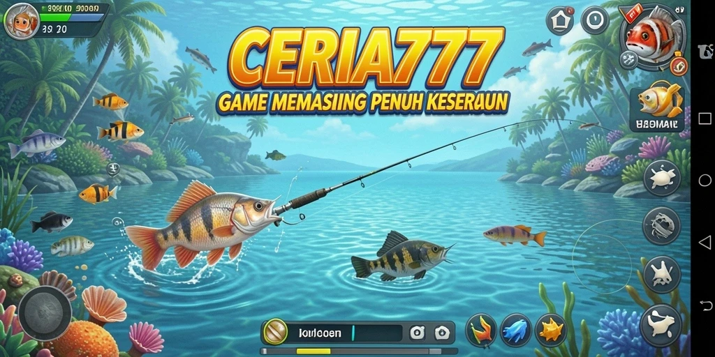 Gameplay CERIA777 yang menarik dengan pengalaman memancing yang realistis.