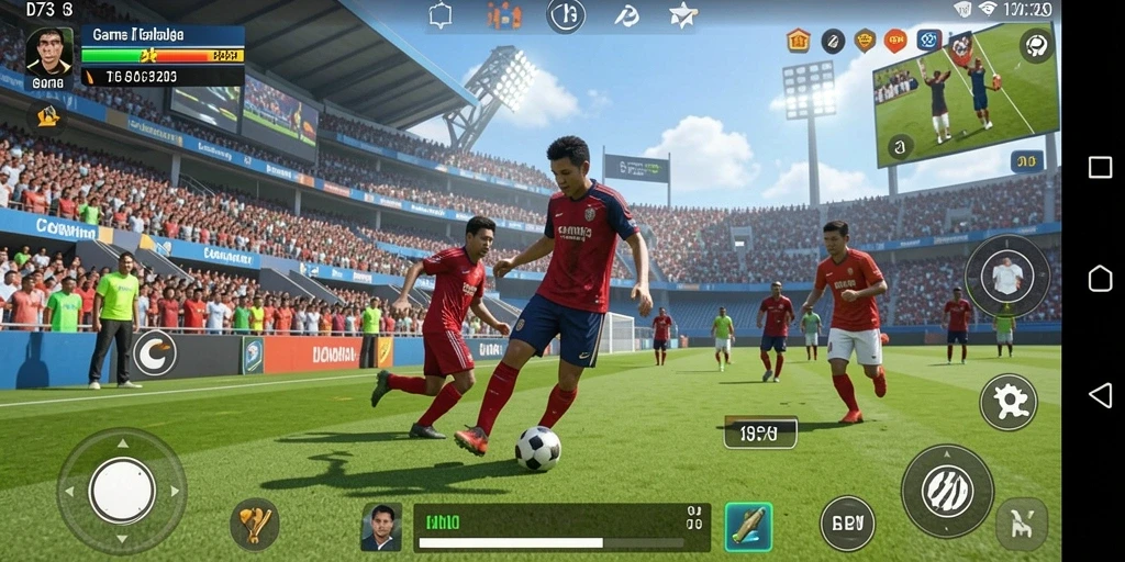 Tampilan menegangkan dari pertandingan olahraga di D73.