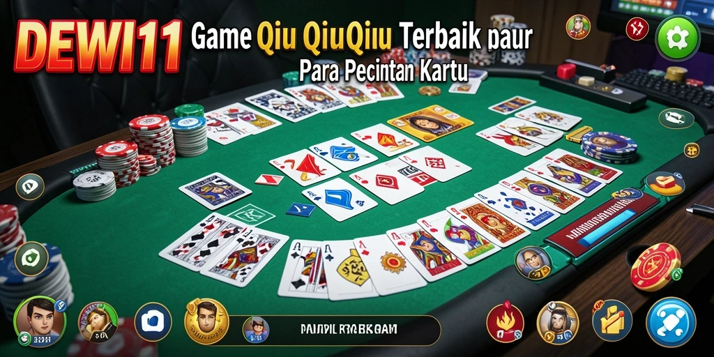 Tampilan gameplay seru DEWI11 dalam permainan QiuQiu.