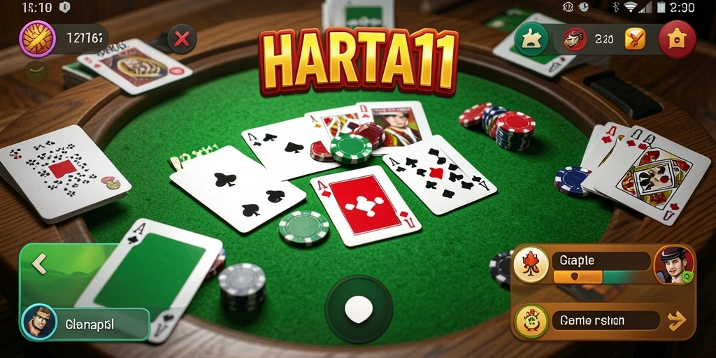Tampilan gameplay seru dari HARTA11 yang penuh strategi dan keseruan.