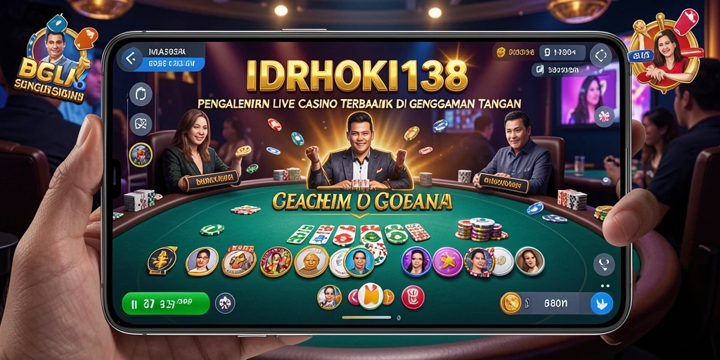 Screenshot dari gameplay Live Casino di IDRHOKI138 yang menarik.
