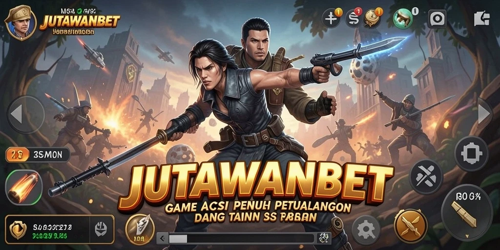 Screenshot gameplay JUTAWANBET yang menunjukkan aksi mendebarkan.