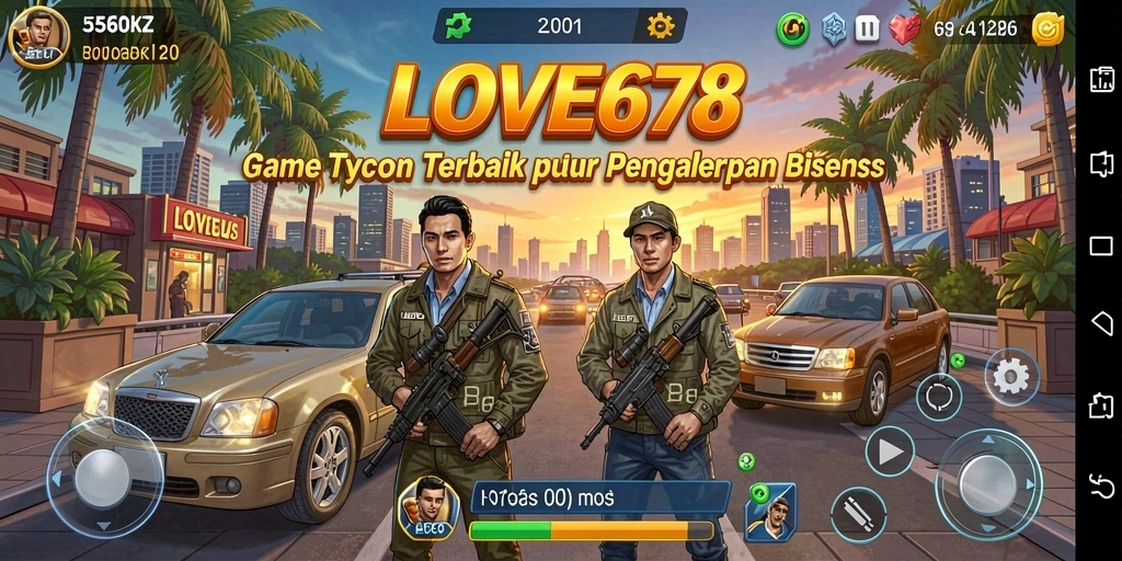 Gameplay LOVE678 menampilkan simulasi bisnis yang menarik dan interaktif.