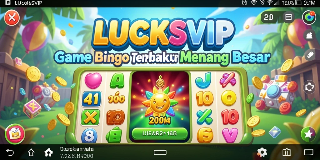 Screenshot gameplay seru dari LUCKSVIP Bingo.