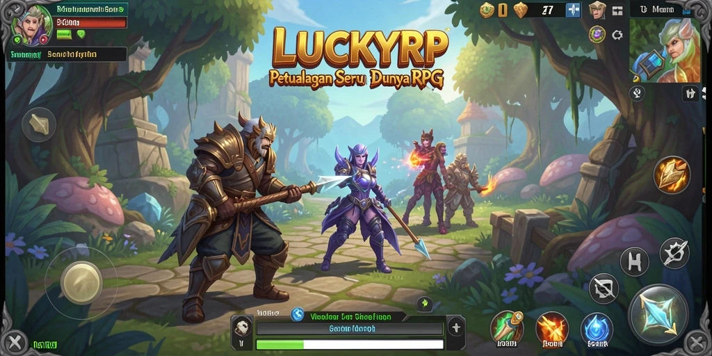 Screenshot gameplay LUCKYRP menampilkan pertarungan seru dan karakter yang menarik.