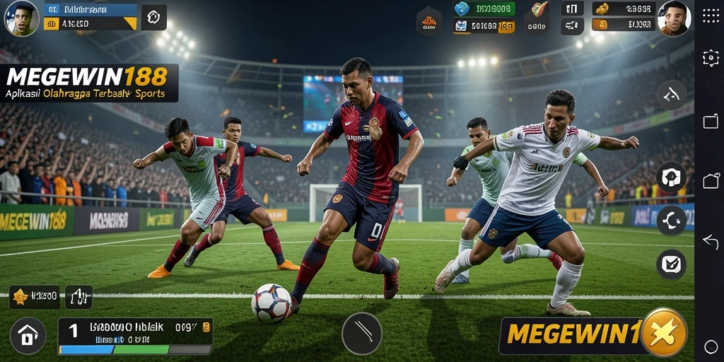 Screenshot gameplay MEGEWIN188 menampilkan informasi olahraga terkini.