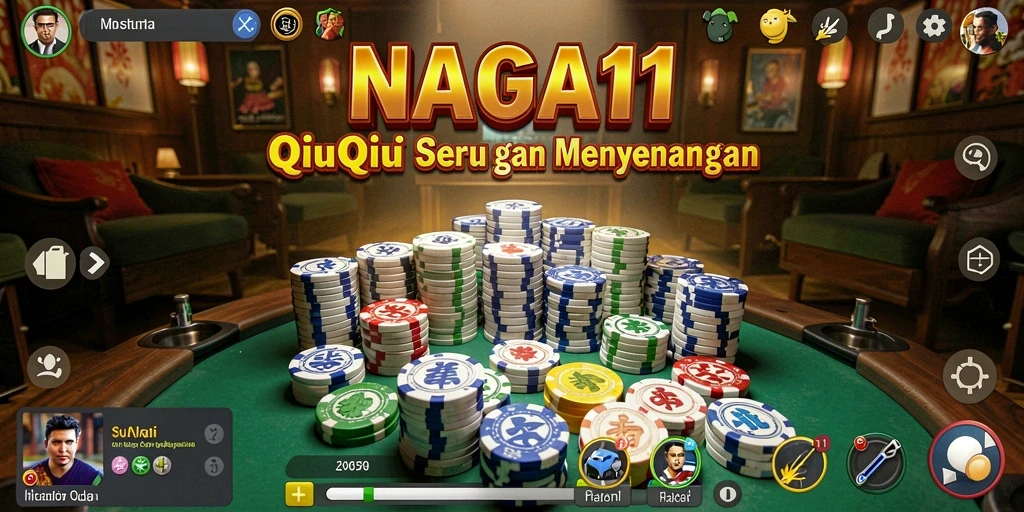 Tampilan gameplay QiuQiu NAGA11 yang menarik dan dinamis.