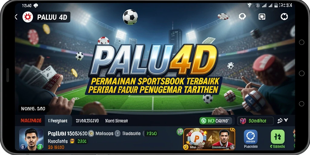 Tampilan gameplay taruhan langsung dalam aplikasi PALU4D
