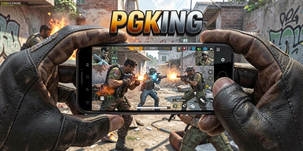 Tangkapan layar PGKING menampilkan aksi penuh ketegangan dalam pertarungan FPS.