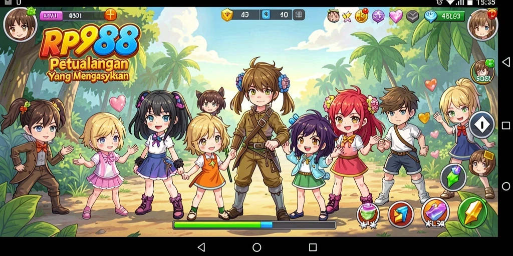 Tampilan indah dari gameplay RP888 yang penuh aksi.