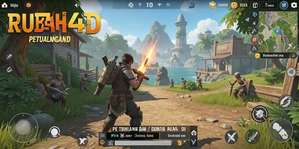 Screenshot menampilkan gameplay yang memukau dari RUBAH4D di dunia terbuka.