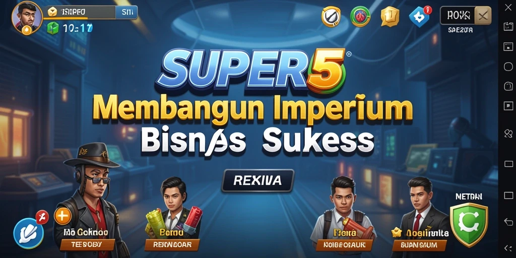 Gameplay menarik dalam SUPER5 yang menghadirkan tantangan Tycoon.