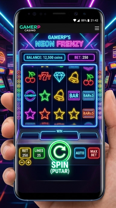 Tampilan utama gamerp dengan berbagai aplikasi unggulan.